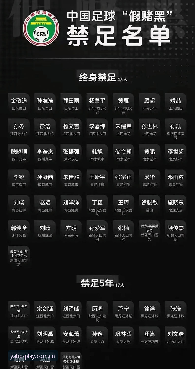 资深用户分享解读中国足协第三批禁足名单的实战经验